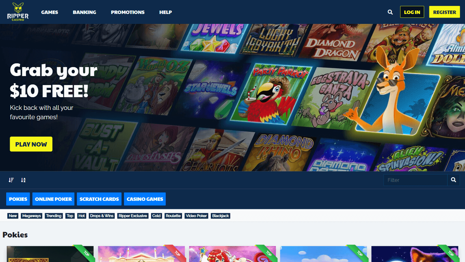 Ripper Casino Desktop screenshot